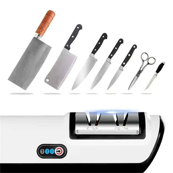 Electric Knife Sharpener – 5-Second Fast Sharpening & Polishing Tool for All Kitchen Knives