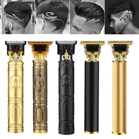T9 Vintage Electric Hair Trimmer for Men – Rechargeable & Stylish