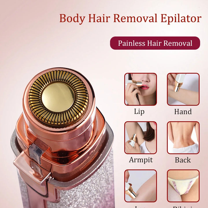 2-in-1 Precision Facial Hair Remover & Eyebrow Trimmer