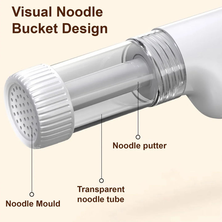 Automatic Wireless Noodle Maker – Handheld & Portable Pasta Press for Home or Commercial Use