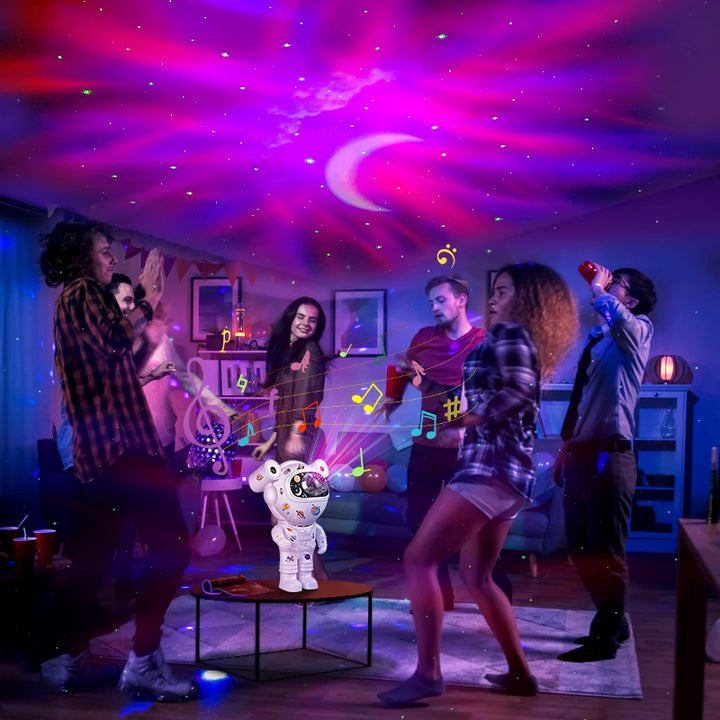 Kids Star DIY Projector Night Light with Remote Control 360 Adjustable Design Astronaut Nebula Galaxy Lighting for Children