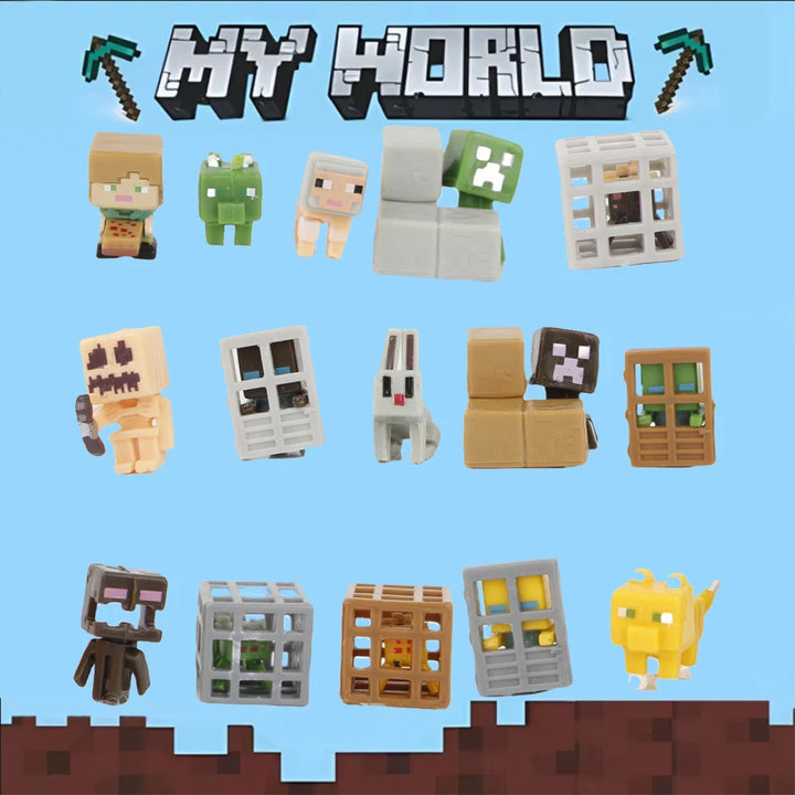 Magnetic Building Block Magnet Cube Mine World Set for Boy Girl Kid Age 3+ DIY Model Children STEM Sensory Toy Christmas Gift