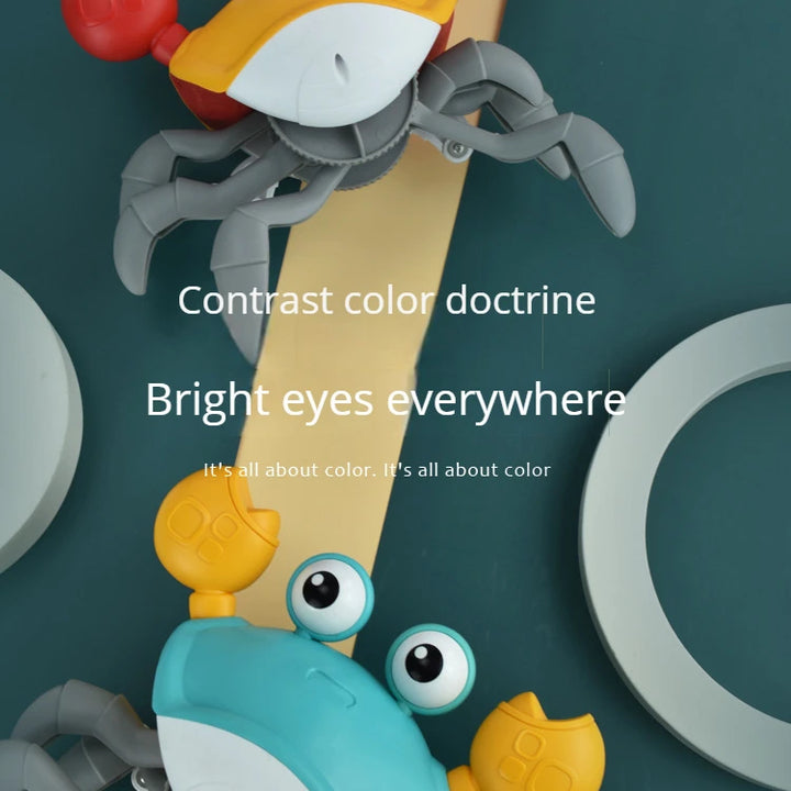 New Dancing Crab Musical Toys for Babies Interactive Edition Birthday Christmas Gift Comes with Interactive Crawling Crab Toy – Sensory & Educational Fun for Kids