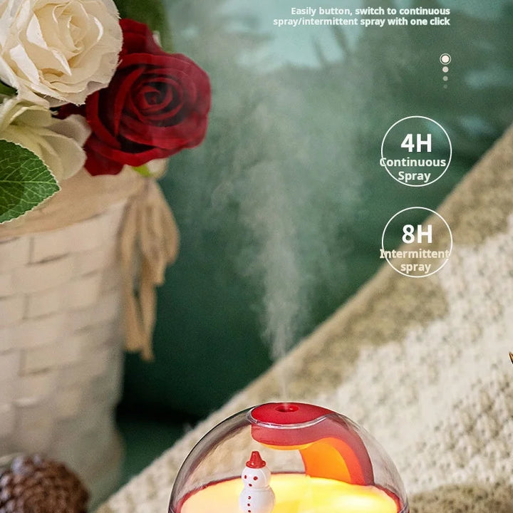 Nordic Flame Humidifier USB Aromatherapy Machine for Home Use - Compact Essential Oil Diffuser with Flame Design