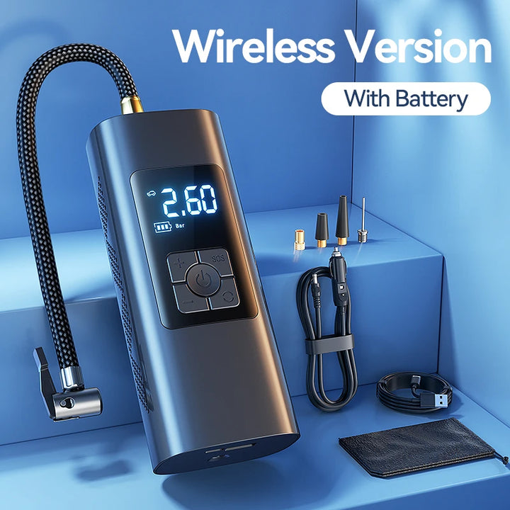 Wireless Air Pump Portable Air Compressor Smart Digital Car Electric Air Pump for Car Motorcycle Bicycle Inflator Pump
