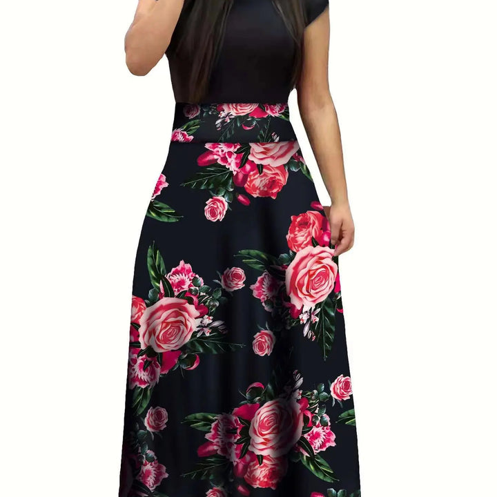 Floral Print Swing Dress – Summer Style for Effortless Elegancewomen's large swing skirt