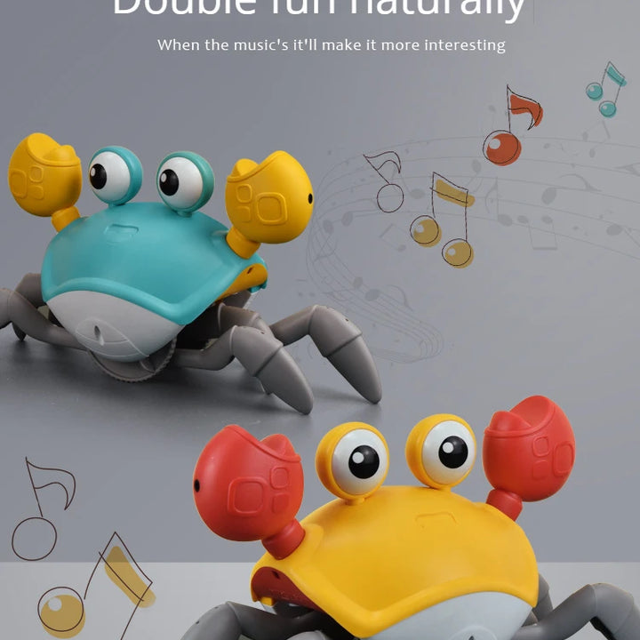 New Dancing Crab Musical Toys for Babies Interactive Edition Birthday Christmas Gift Comes with Interactive Crawling Crab Toy – Sensory & Educational Fun for Kids