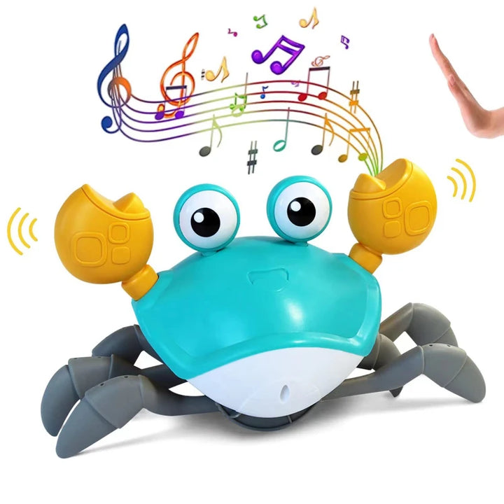 New Dancing Crab Musical Toys for Babies Interactive Edition Birthday Christmas Gift Comes with Interactive Crawling Crab Toy – Sensory & Educational Fun for Kids