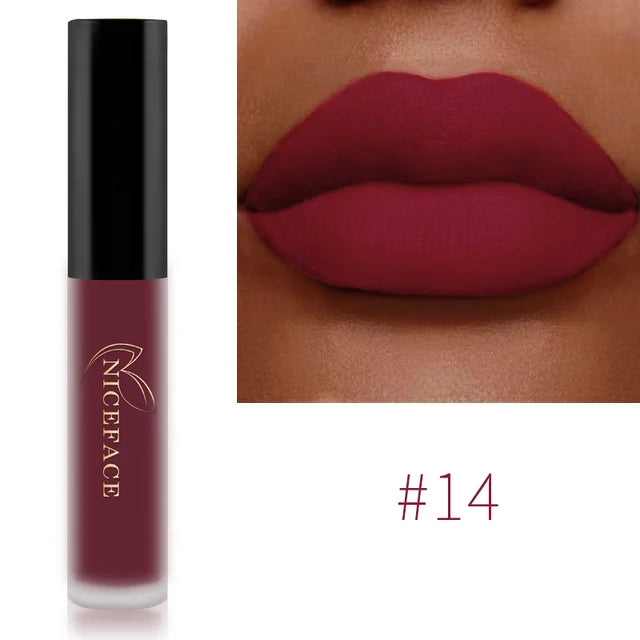 NICEFACE Liquid Matte Lipstick – Velvet Finish & Waterproof Wear