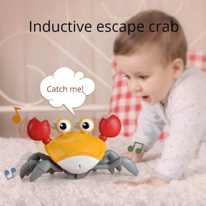 New Dancing Crab Musical Toys for Babies Interactive Edition Birthday Christmas Gift Comes with Interactive Crawling Crab Toy – Sensory & Educational Fun for Kids