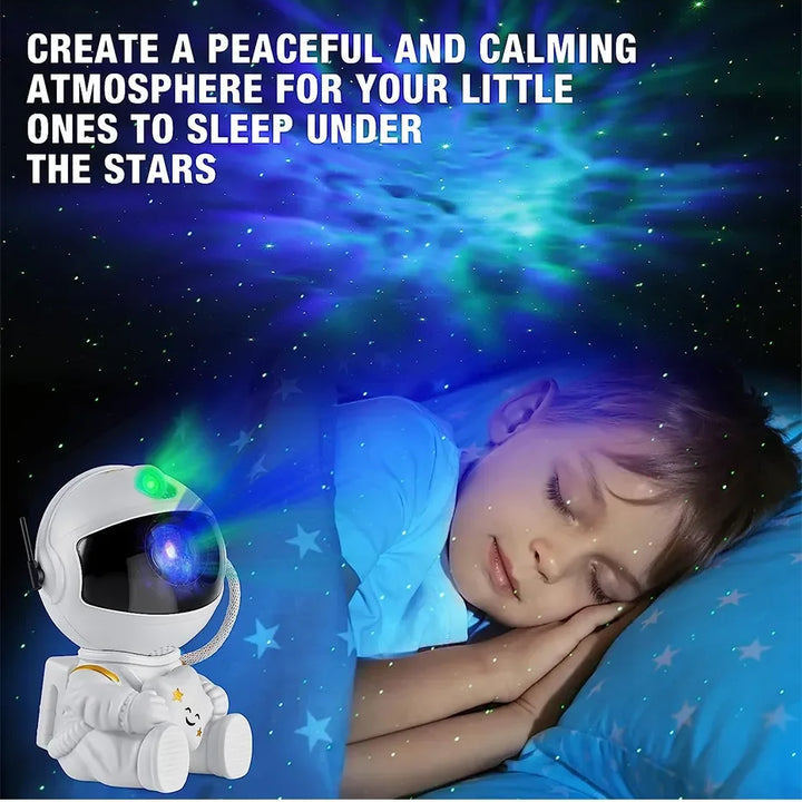 Kids Star DIY Projector Night Light with Remote Control 360 Adjustable Design Astronaut Nebula Galaxy Lighting for Children
