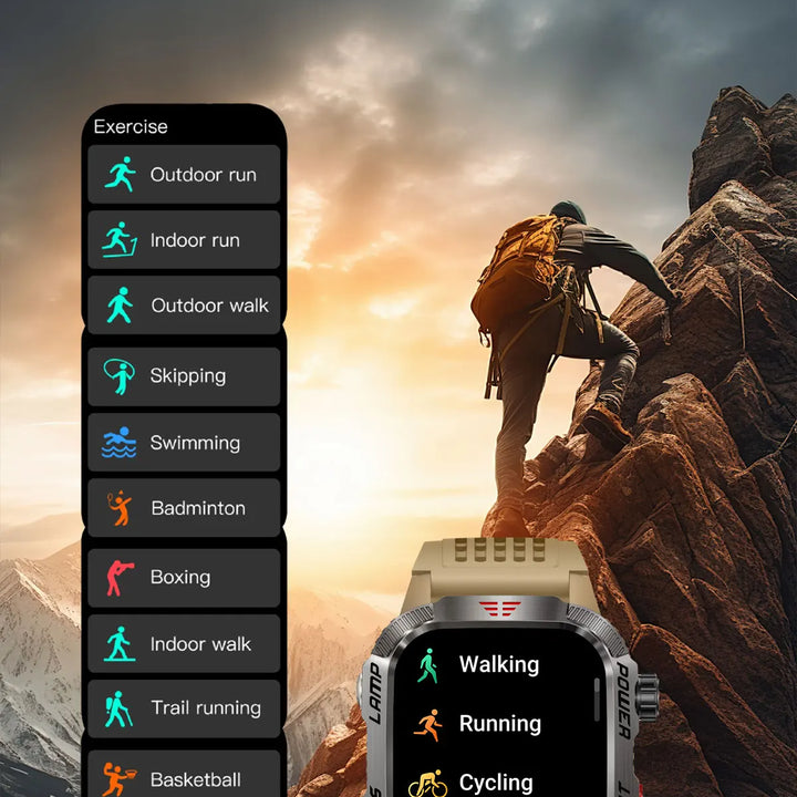Men’s Waterproof Smartwatch with Bluetooth Calls & Fitness Tracking