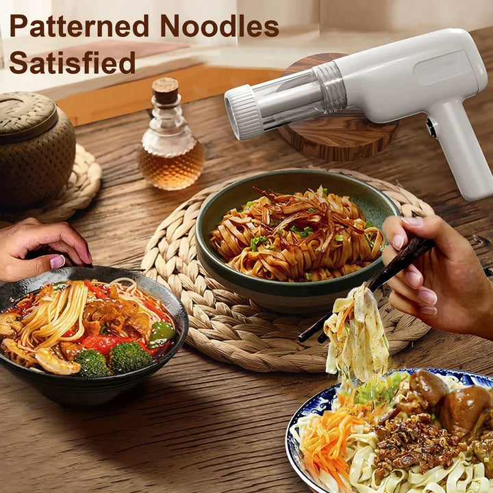 Automatic Wireless Noodle Maker – Handheld & Portable Pasta Press for Home or Commercial Use