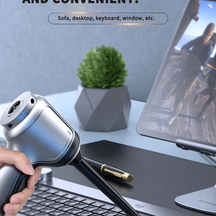 Portable Wireless Car Vacuum – 4-in-1 Handheld Cleaner with Powerful Suction for Home & Auto