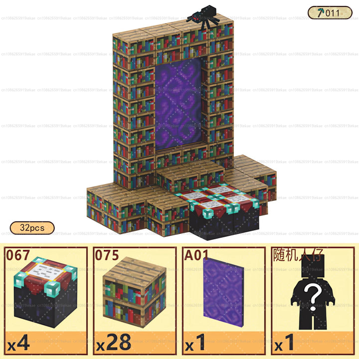 Magnetic Building Block Magnet Cube Mine World Set for Boy Girl Kid Age 3+ DIY Model Children STEM Sensory Toy Christmas Gift