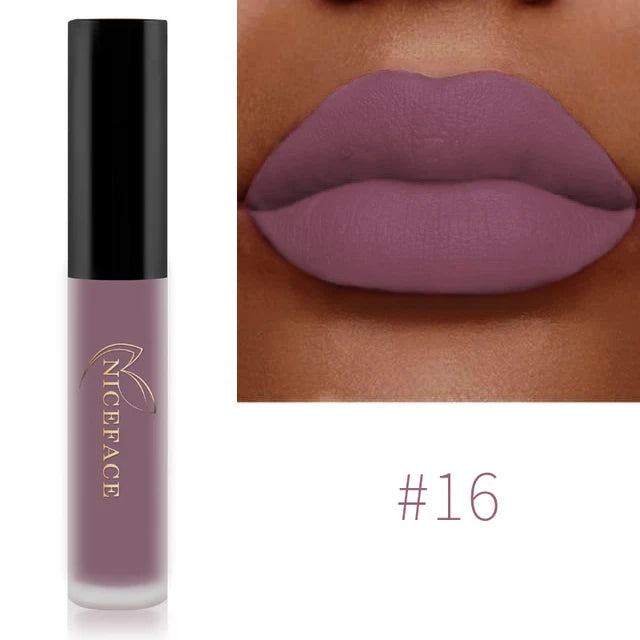 NICEFACE Liquid Matte Lipstick – Velvet Finish & Waterproof Wear