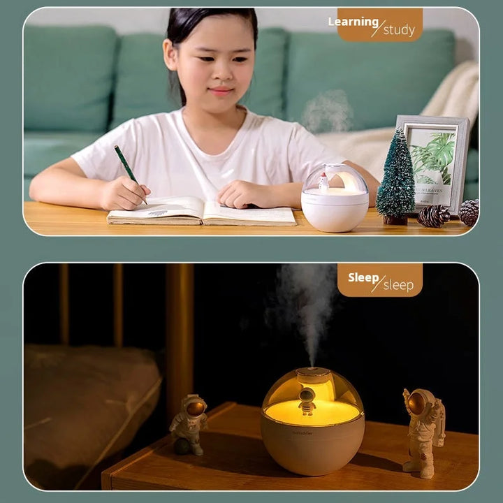 Nordic Flame Humidifier USB Aromatherapy Machine for Home Use - Compact Essential Oil Diffuser with Flame Design