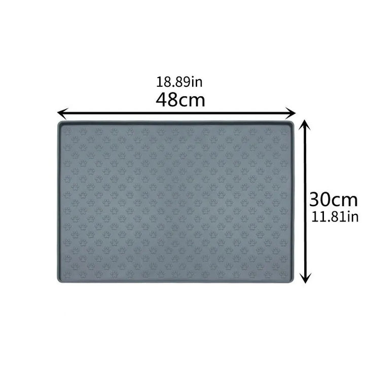 Pet Placemat Nonspill to Clean Foldable Cat and Dog Feeding, Waterproof