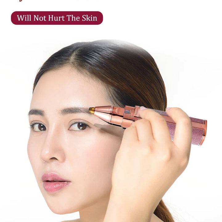 2-in-1 Precision Facial Hair Remover & Eyebrow Trimmer