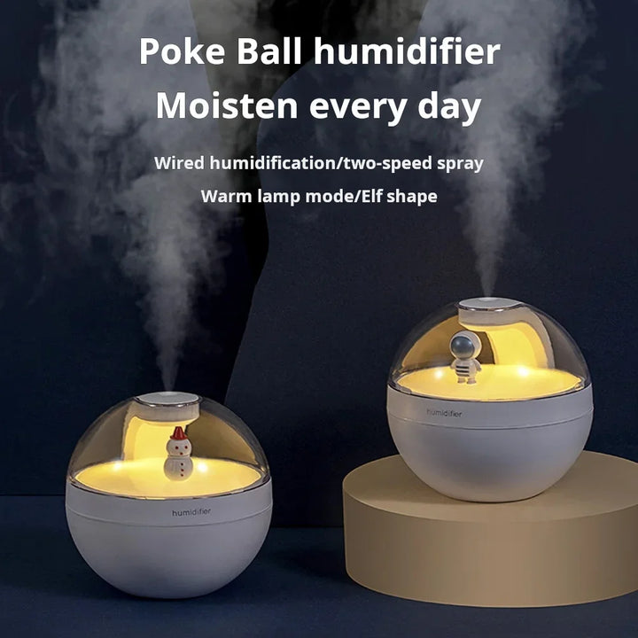 Nordic Flame Humidifier USB Aromatherapy Machine for Home Use - Compact Essential Oil Diffuser with Flame Design