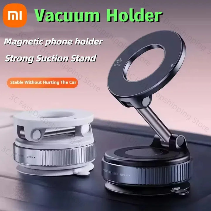 Xiaomi Car Mount Vacuum Magnetic Holder Portable Electric Foldable Strong Suction Mount for iPhone 13 14 15 16