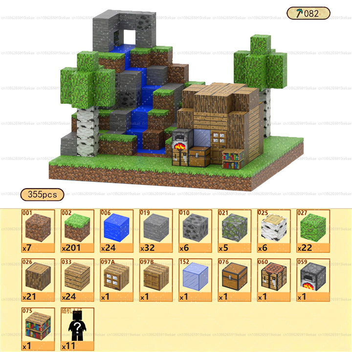 Magnetic Building Block Magnet Cube Mine World Set for Boy Girl Kid Age 3+ DIY Model Children STEM Sensory Toy Christmas Gift