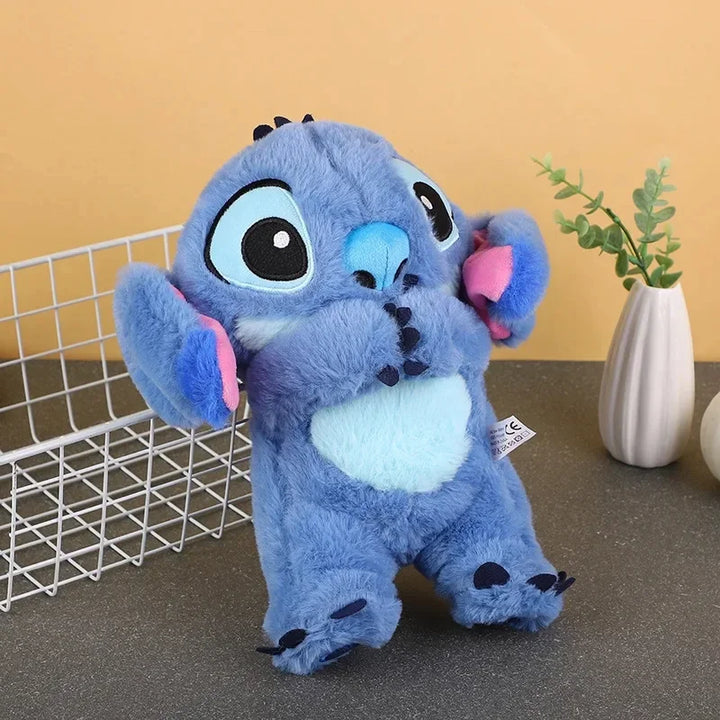 Stitch Soothing Plush Toy – Breathing Light Doll with Music & Air Bag | Baby Sleep Companion