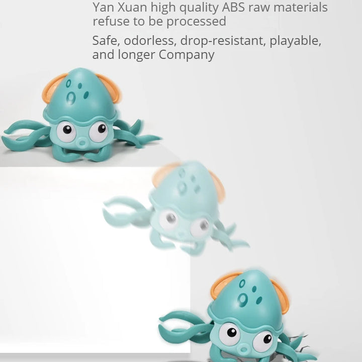 New Dancing Crab Musical Toys for Babies Interactive Edition Birthday Christmas Gift Comes with Interactive Crawling Crab Toy – Sensory & Educational Fun for Kids