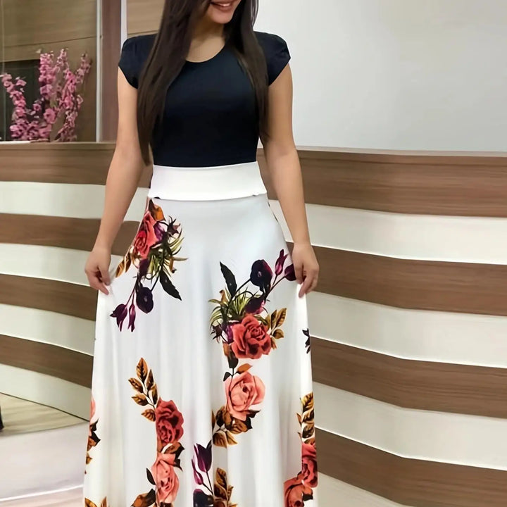 Floral Print Swing Dress – Summer Style for Effortless Elegancewomen's large swing skirt