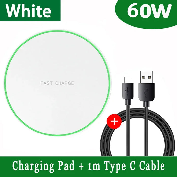 Wireless Charger USB C Fast Charging Pad Station Quick Charge QC 3.0 For iPhone 14 13 12 11 XS XR X 8 Samsung S22 S21 S20 S9