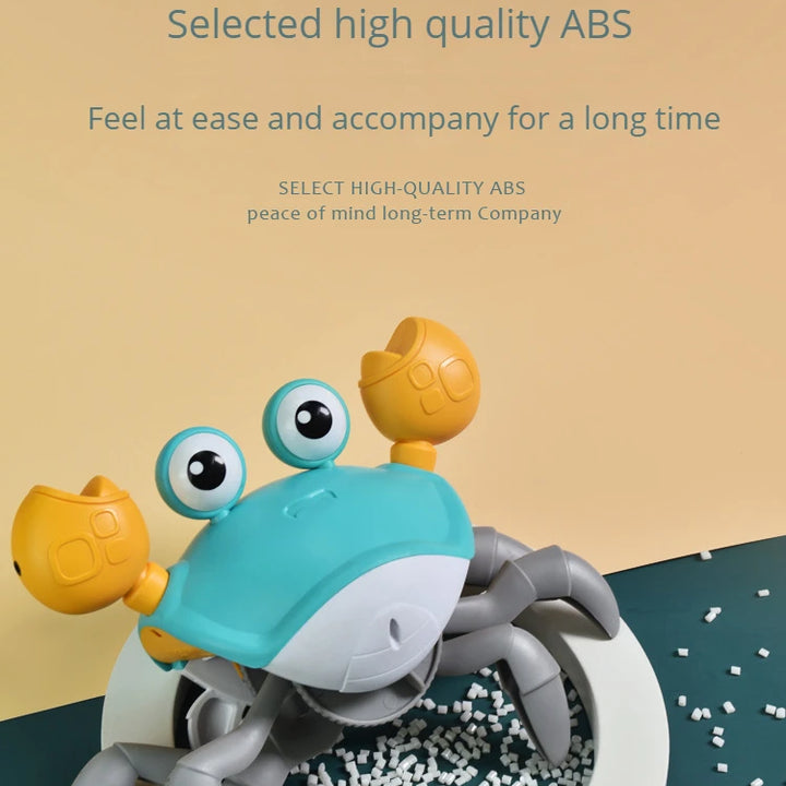 New Dancing Crab Musical Toys for Babies Interactive Edition Birthday Christmas Gift Comes with Interactive Crawling Crab Toy – Sensory & Educational Fun for Kids