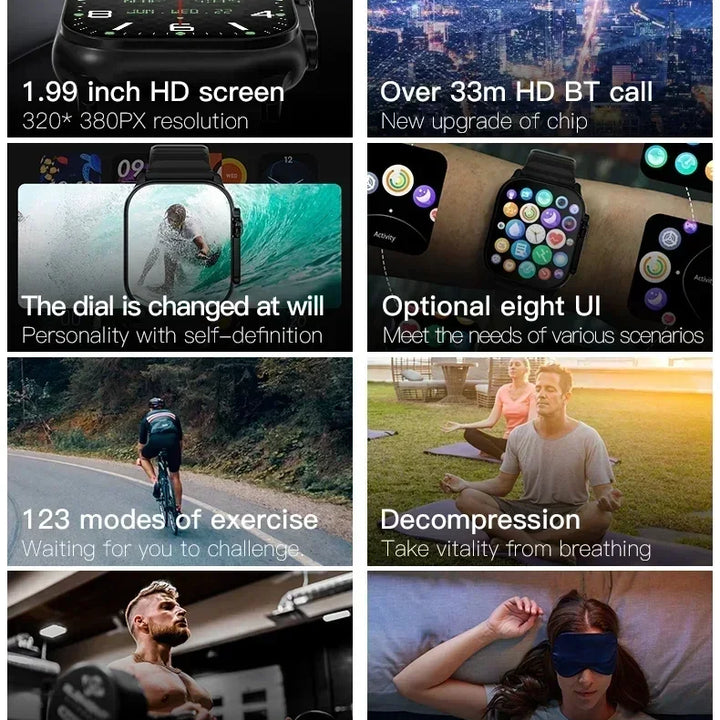 T800 Ultra Smartwatch – Bluetooth Calls, Music & Fitness for Android/iOS