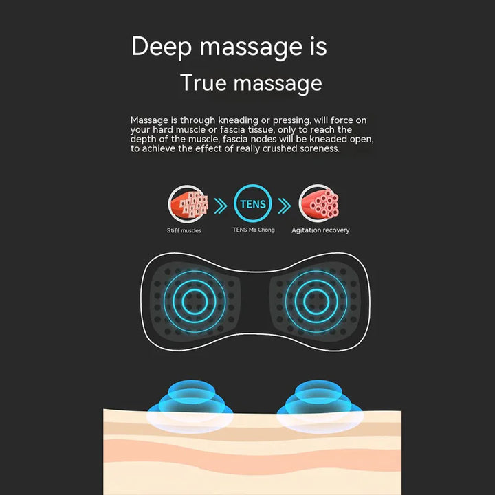 Smart Pulse Massager Sticker – EMS Neck & Shoulder Relief