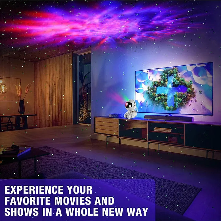 Kids Star DIY Projector Night Light with Remote Control 360 Adjustable Design Astronaut Nebula Galaxy Lighting for Children