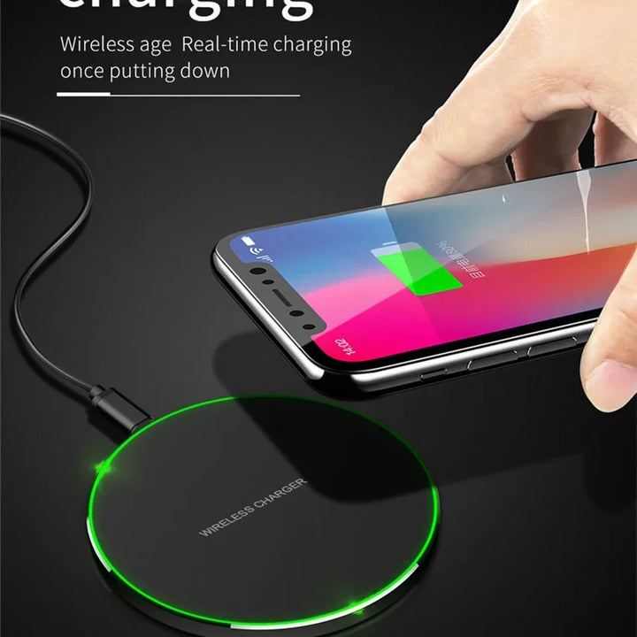 Wireless Charger USB C Fast Charging Pad Station Quick Charge QC 3.0 For iPhone 14 13 12 11 XS XR X 8 Samsung S22 S21 S20 S9