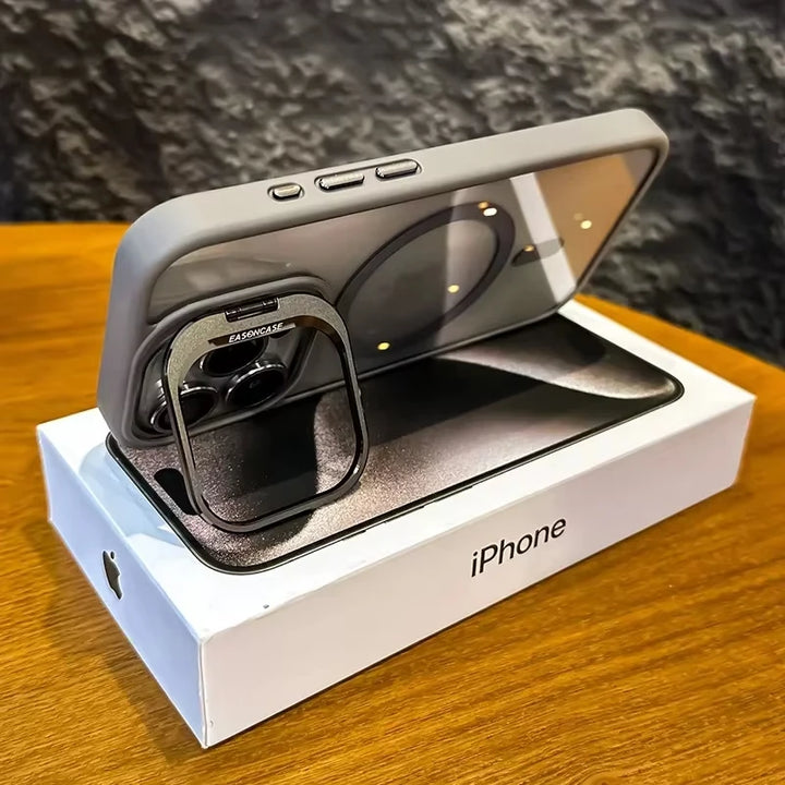 Luxury Magnetic iPhone Case with Lens Protector & Wireless Charging