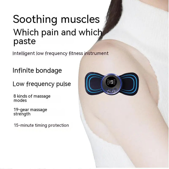 Smart Pulse Massager Sticker – EMS Neck & Shoulder Relief