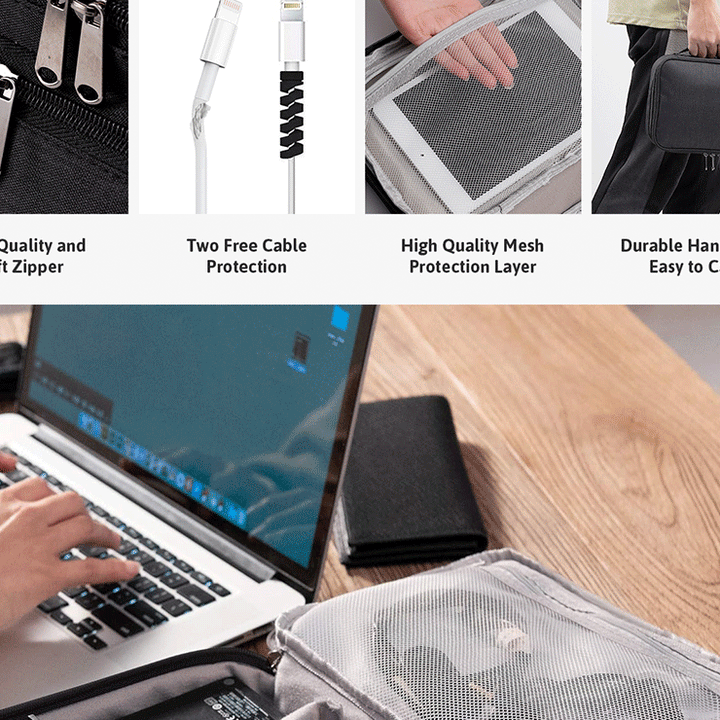 Waterproof Cable Organizer Case