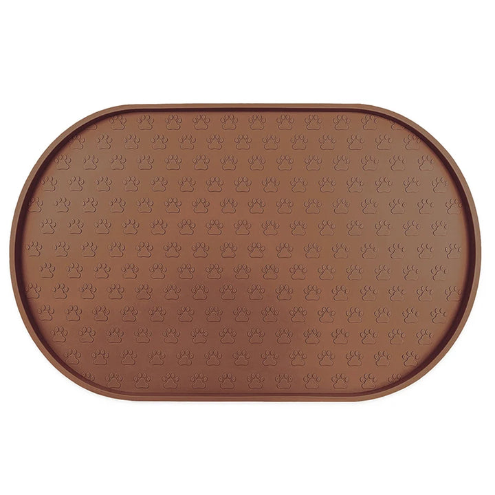 New Dog Food Mat Cat Bowl Easy Clean Non-Slip Round Silicone Water Feeder Supplies