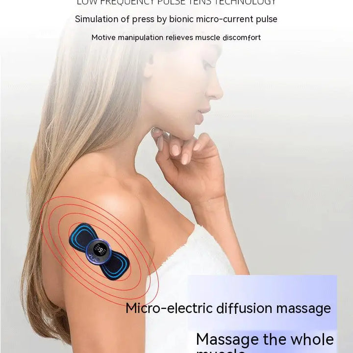 Smart Pulse Massager Sticker – EMS Neck & Shoulder Relief