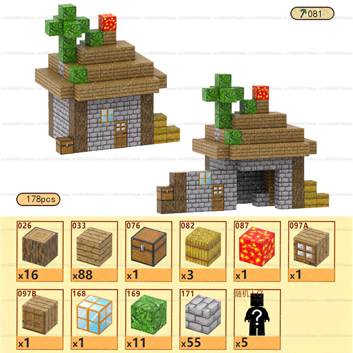 Magnetic Building Block Magnet Cube Mine World Set for Boy Girl Kid Age 3+ DIY Model Children STEM Sensory Toy Christmas Gift