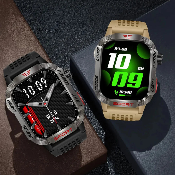 2024 Outdoor Smartwatch with Fitness Tracker & Bluetooth Calls