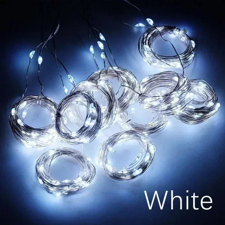 3M LED Curtain String Light Christmas Garland Decoration 8 Modes for Home Garden Xmas Party New Year Wedding