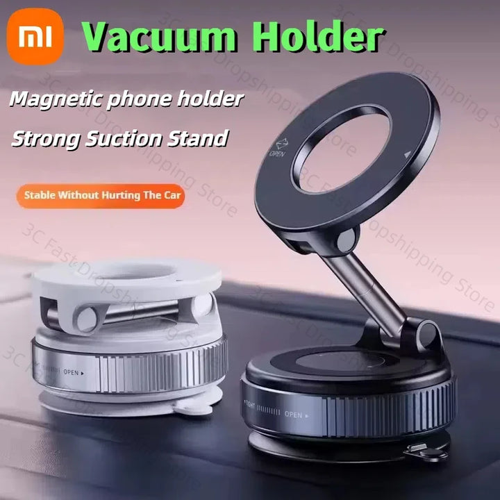 Xiaomi Car Mount Vacuum Magnetic Holder Portable Electric Foldable Strong Suction Mount for iPhone 13 14 15 16