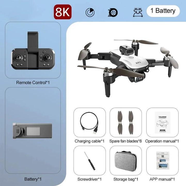 S2S Drone 8K Xiaomi 5G GPS HD Aerial Photography Dual-Camera Omnidirectional Obstacle Brushless Avoidance