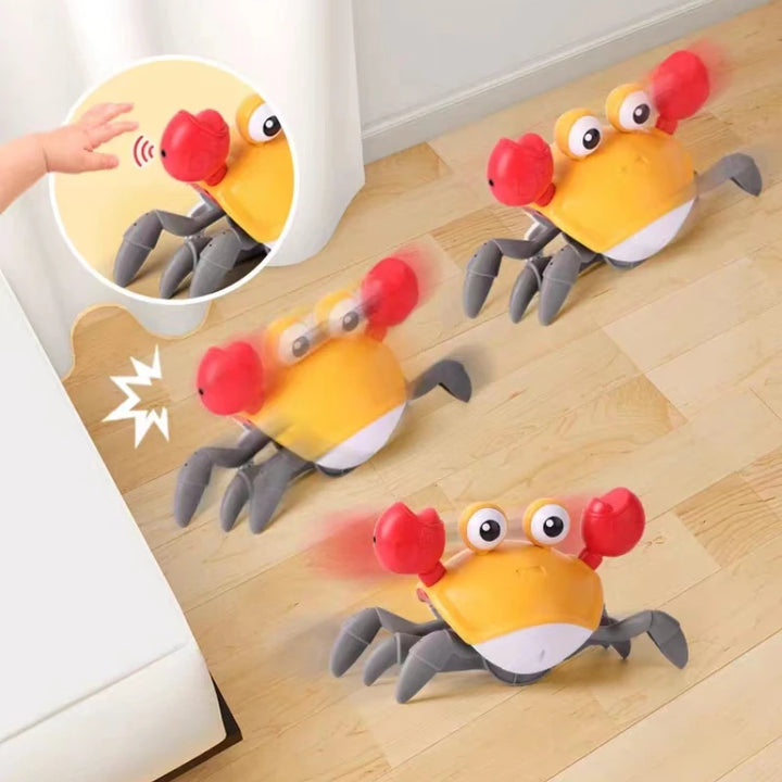 New Dancing Crab Musical Toys for Babies Interactive Edition Birthday Christmas Gift Comes with Interactive Crawling Crab Toy – Sensory & Educational Fun for Kids