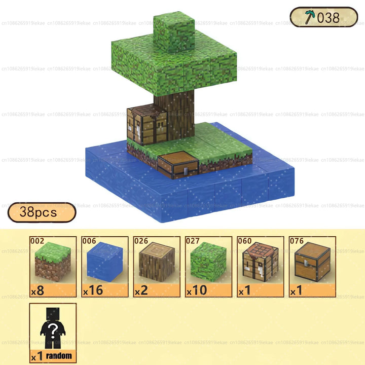 Magnetic Building Block Magnet Cube Mine World Set for Boy Girl Kid Age 3+ DIY Model Children STEM Sensory Toy Christmas Gift