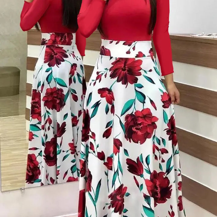 Floral Print Swing Dress – Summer Style for Effortless Elegancewomen's large swing skirt