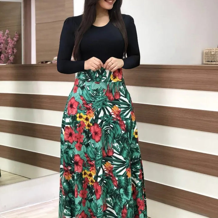 Floral Print Swing Dress – Summer Style for Effortless Elegancewomen's large swing skirt