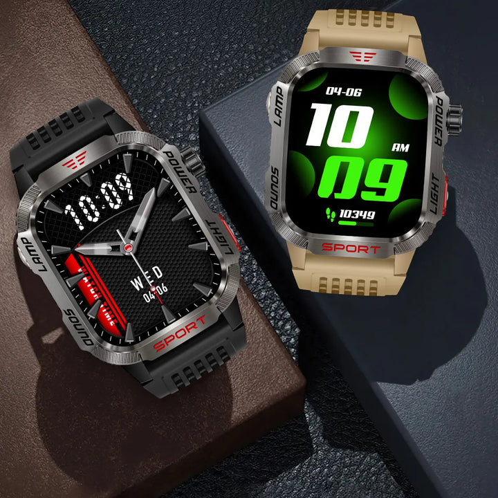 Men’s Waterproof Smartwatch with Bluetooth Calls & Fitness Tracking